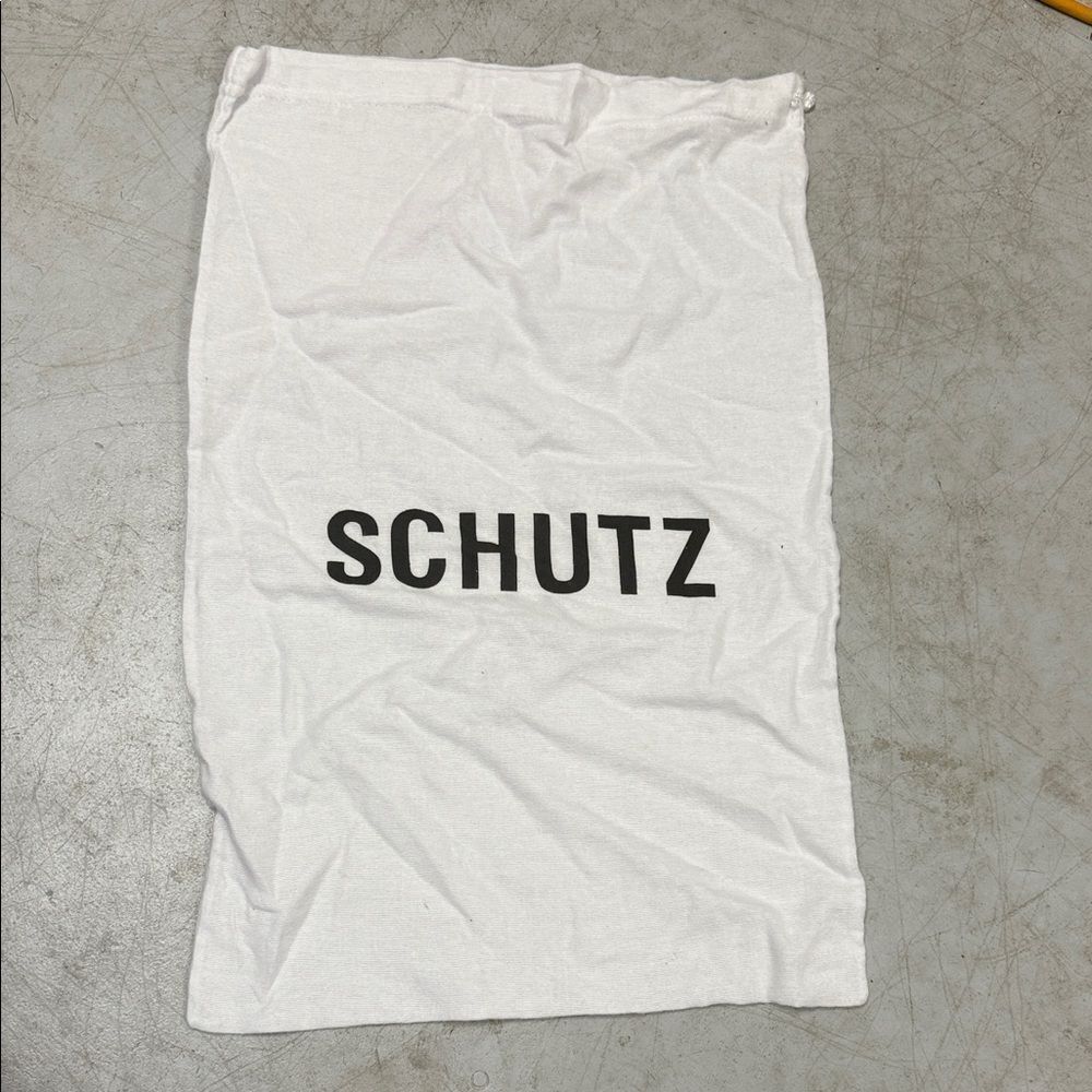 SCHUTZ White Dust Bag 23” x 14” Like New Drawstring Closure LOGO